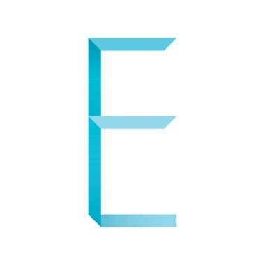 F harfi logo tasarım şablonu elementleri