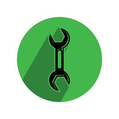 İngiliz anahtarı simgesi. vektör illüstrasyonu