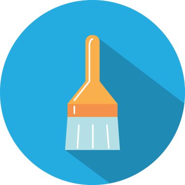 Modern fırça simgesinin vektör illüstrasyonu