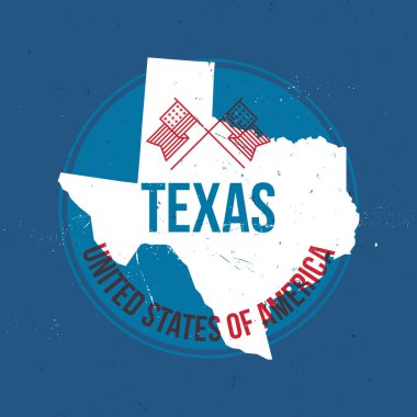 Ulusal sembollü Amerikan teması için renkli vektör illüstrasyonu