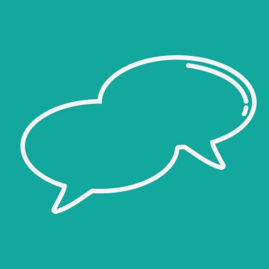 konuşma kabarcığı vektör çizimi 