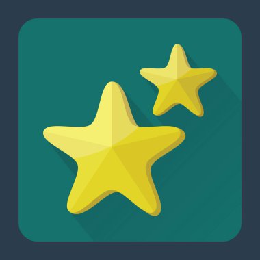 vektör düz dizayn noel yıldızı simgesi