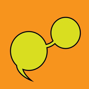 Bir komik konuşma balonunun vektör çizimi