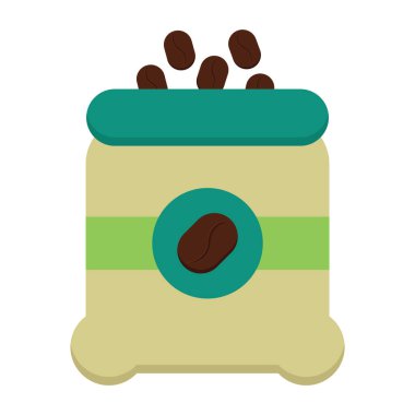 Beyaz arka planda kahve fincanı simgesi. vektör illüstrasyonu