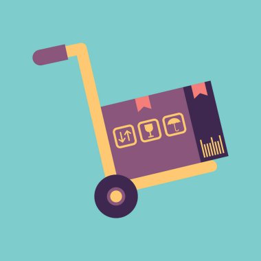 Basit grafik simgesi vektör illüstrasyonu