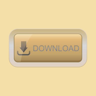  düğme simgesi, vektör çizimi 