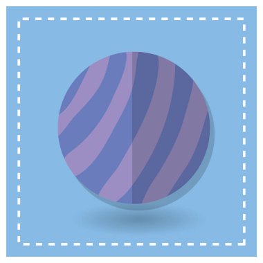 Bir topun vektör illüstrasyonu