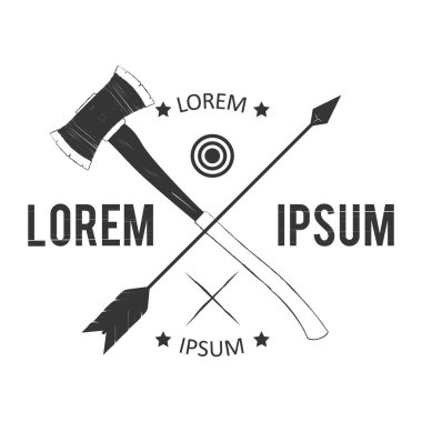 Demirci logosu tasarımının vektör çizimi