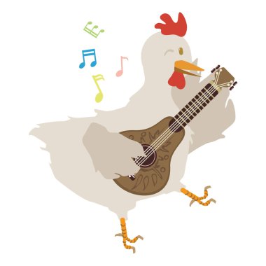 Şarkı söyleyen bir şarkının vektör çizimi