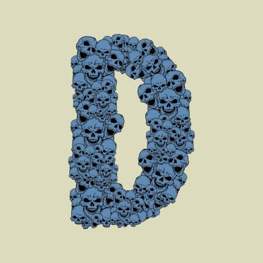 Çiçek fontundan alfabe harfi