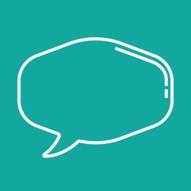 konuşma kabarcığı vektör çizimi 