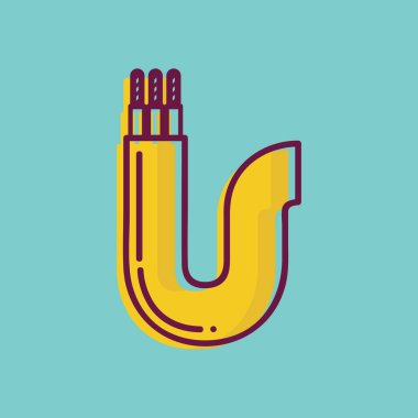 Basit grafik simgesi vektör illüstrasyonu