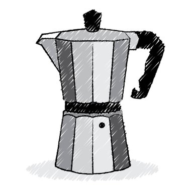 kahve makinesi simgesi vektör illüstrasyon grafik tasarımı