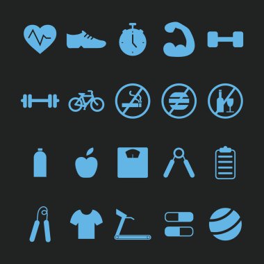 Fitness simgelerinin vektör kümesi