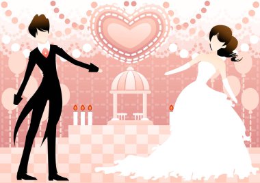 Aşk konsepti vektör illüstrasyonu 