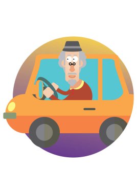 Motosikletli bir adam.