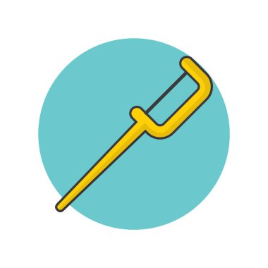 Tasarımda izole edilmiş tek bir simgenin vektör illüstrasyonu