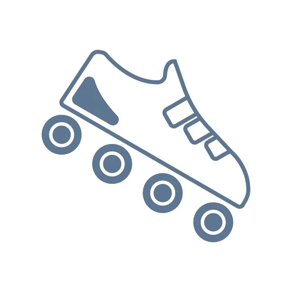 Vector Ilustración Patines Icono — Vector de stock