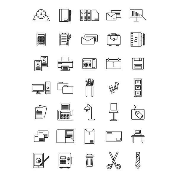 Ilustración Vectorial Iconos Educación Moderna — Vector de stock