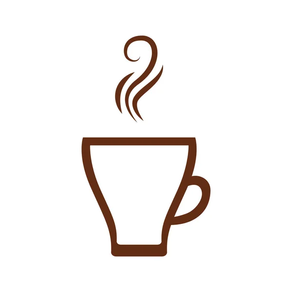 Café Ilustración Simple Vector Color — Archivo Imágenes Vectoriales