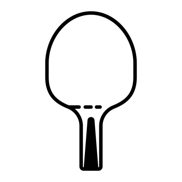 Raquette Tennis Icône Vectoriel Illustration Conception Graphique — Image vectorielle