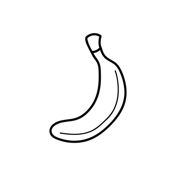 Ilustração Vetor Ícone Banana — Vetor de Stock