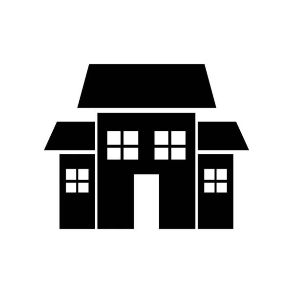 Haus Symbol Auf Weißem Hintergrund Vektorillustration — Stockvektor