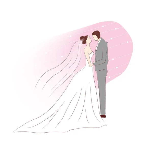 婚礼概念图标矢量插图 — 图库矢量图片