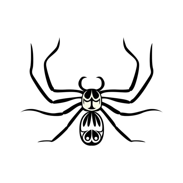 Ilustração Vetorial Desenhos Animados Aranha — Vetor de Stock