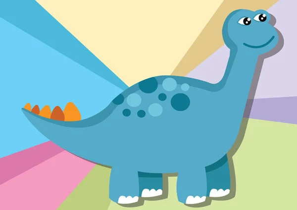 Ilustración Vectorial Dibujos Animados Dinosaurio — Vector de stock