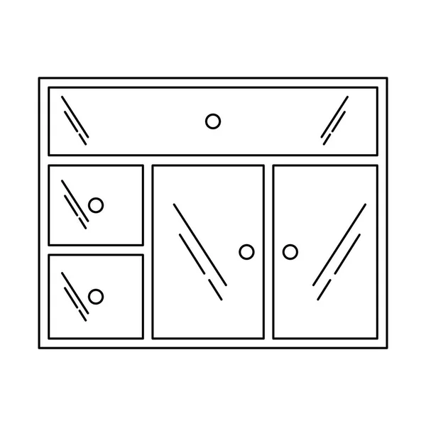 一連の線画のベクトル図です — ストックベクタ