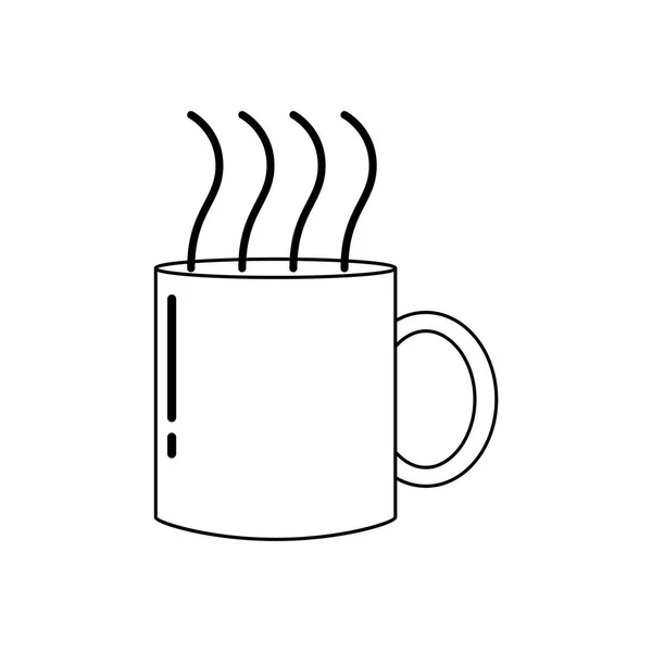 Taza Café Icono Vector Ilustración — Vector de stock