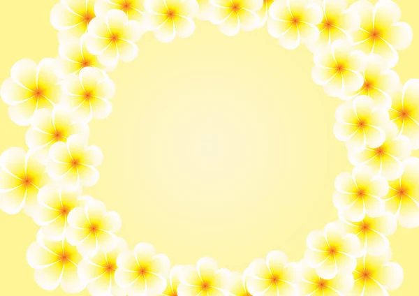 黄色の花の背景のベクトル図 — ストックベクタ