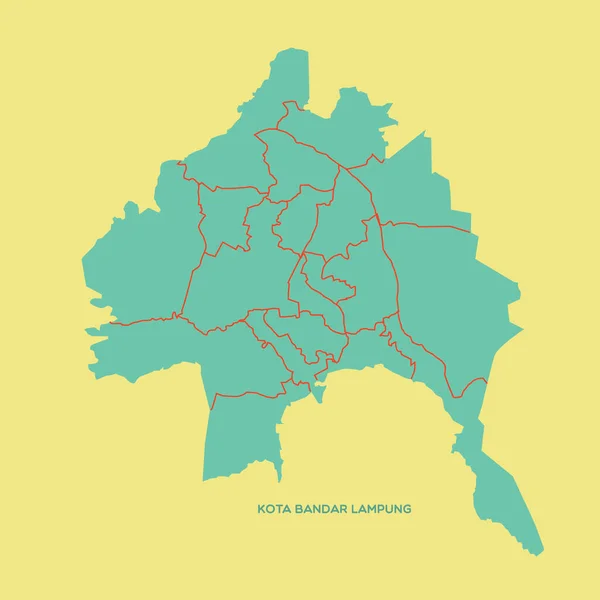 Ilustração Cor Vetorial Mapa — Vetor de Stock