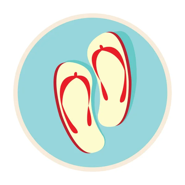 Flip Flops Ilustração Vetorial — Vetor de Stock