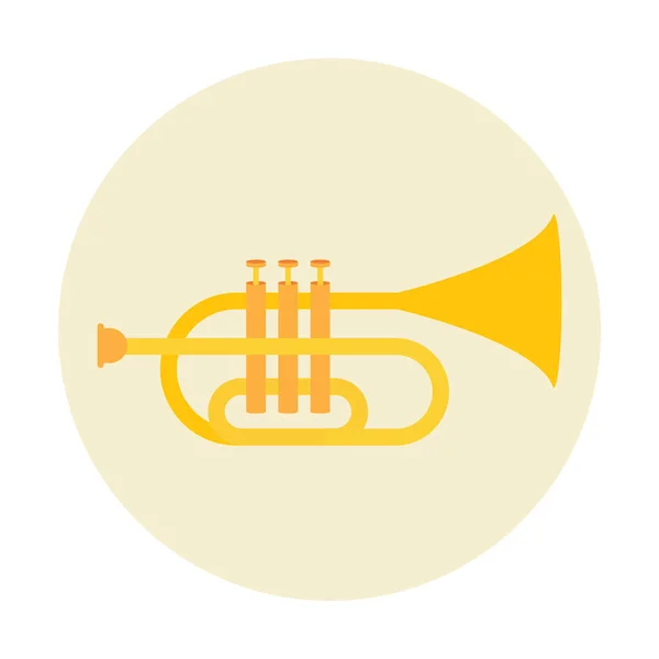 Trumpet Vector Icon White Background — Stock Vector