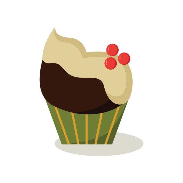Delicious Cake Icon Vector Illustration — Stock Vector