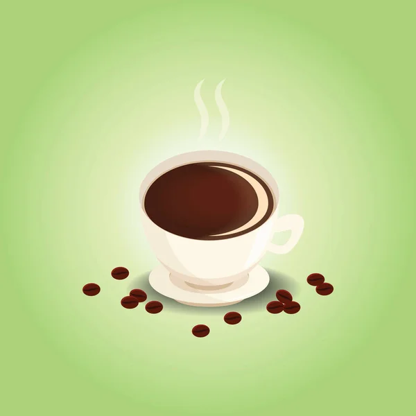 Kaffee Symbol Vektor Illustration — Stockvektor