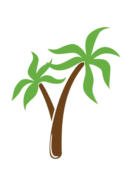 Palmbomen Vector Pictogram — Stockvector