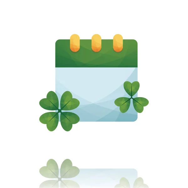 Vector Illustration Green Clover Shamrock — Stock Vector