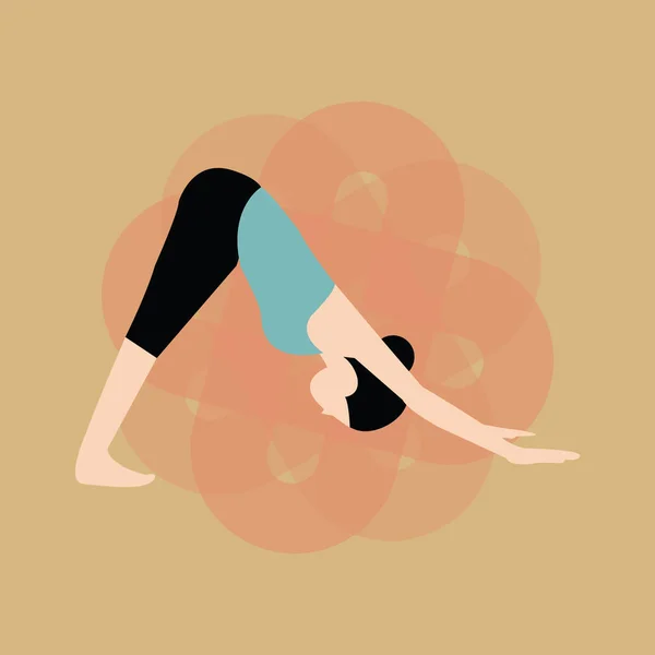 Yoga Pose Vector Illustration — Stock Vector