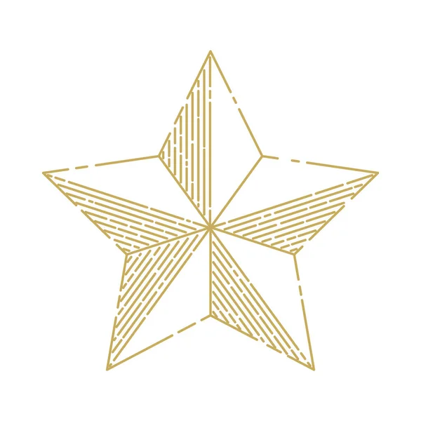 Forme Étoile Avec Des Étoiles — Image vectorielle