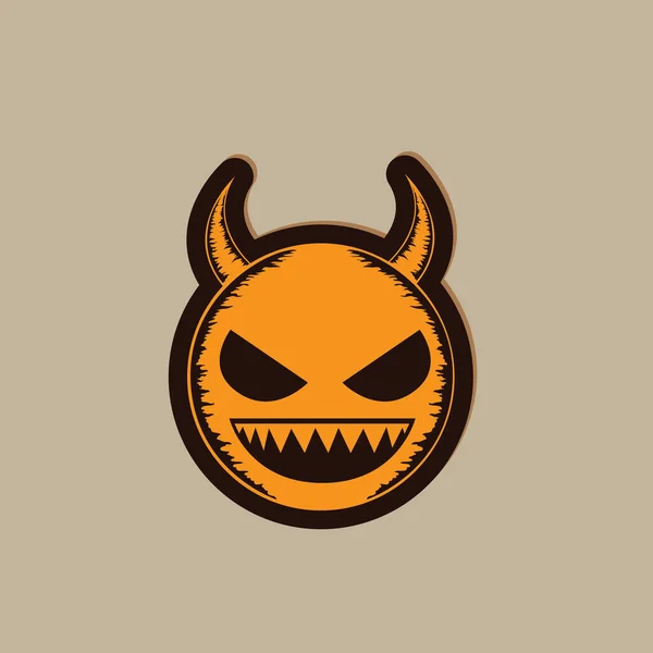 Halloween Pumpa Ikon Vektor Illustration — Stock vektor