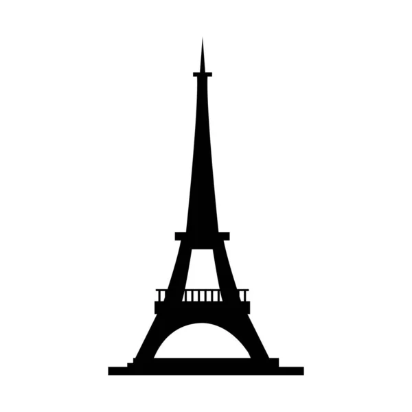 Eiffel Torre Ícone Vetor Ilustração — Vetor de Stock