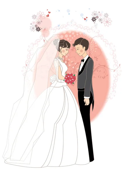 Icono Concepto Boda Vector Ilustración — Vector de stock