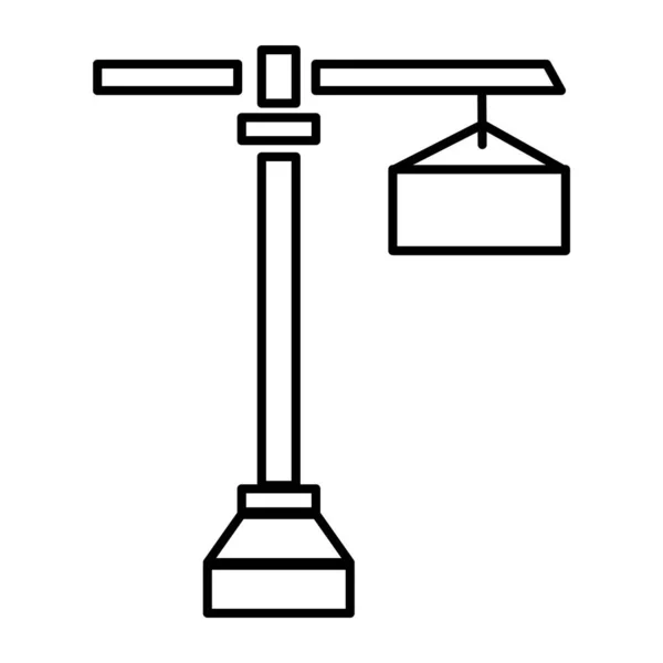 Vector Illustration Street Lamp Icon — Stock Vector