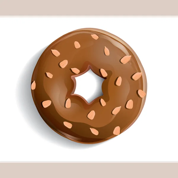 Donut Vector Illustratie Icoon Element Achtergrond — Stockvector