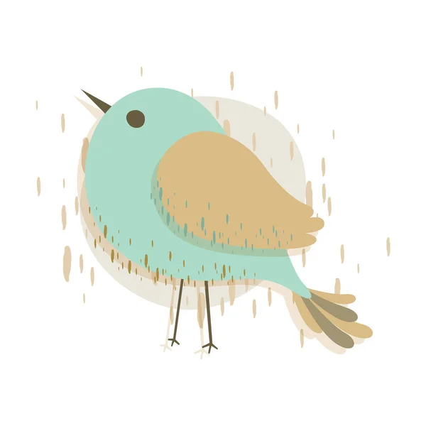 Vektorová Ilustrace Roztomilého Ptáka — Stockový vektor