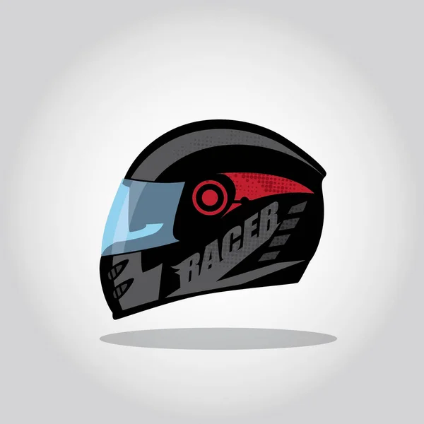 Motosiklet Kaskının Vektör Çizimi — Stok Vektör