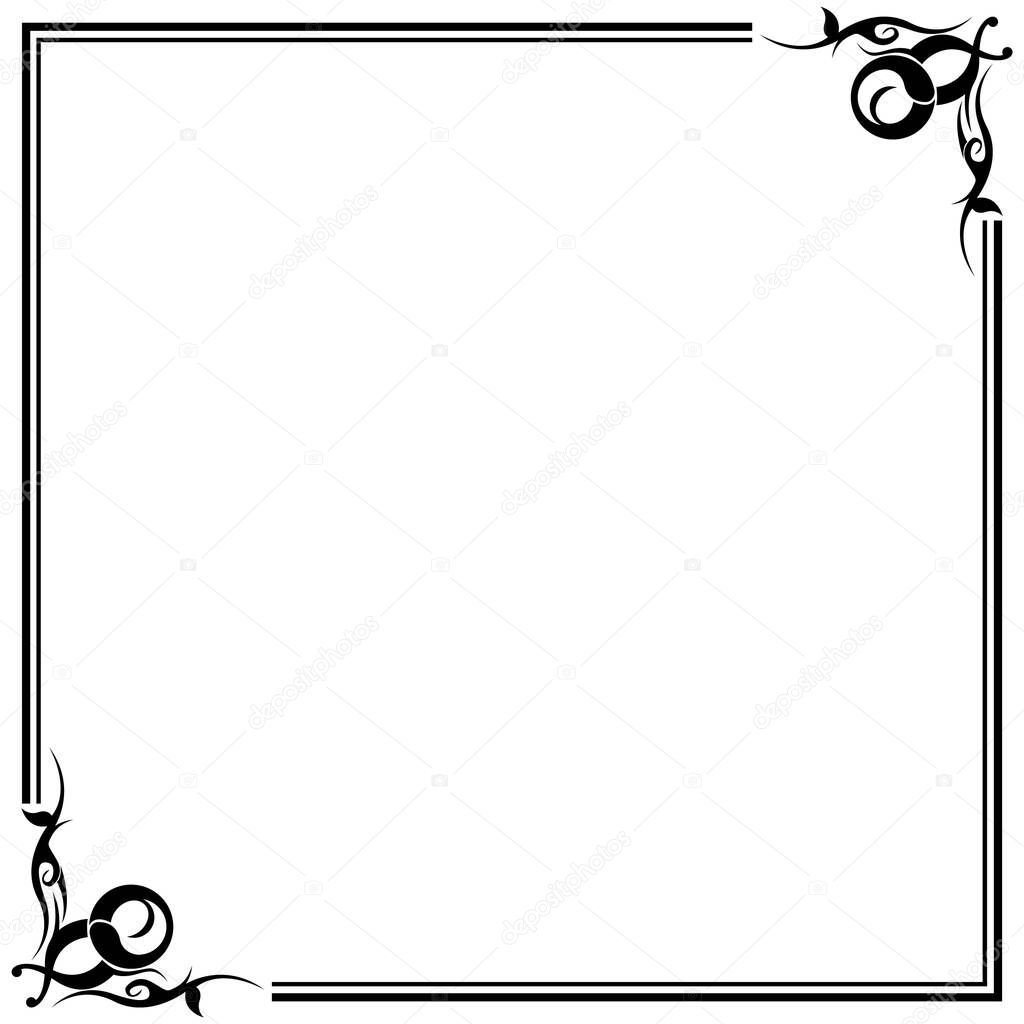 vector illustration of a border frame